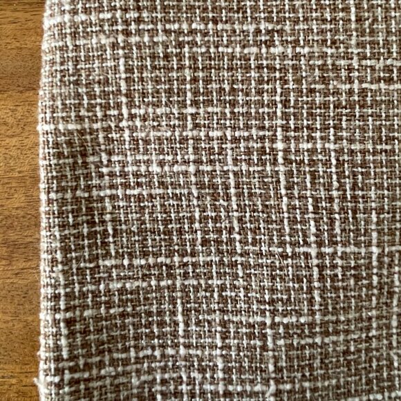2-Pc Tweed Brown White Neutral Modern Farmhouse Throw Pillow Covers - Picture 3 of 11